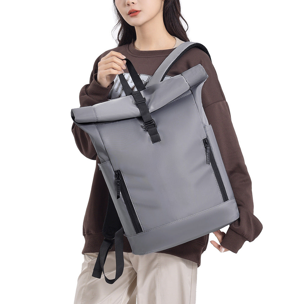 Durable Oxford Cloth Unisex Laptop Backpack with Air Cushion Straps 20-35L