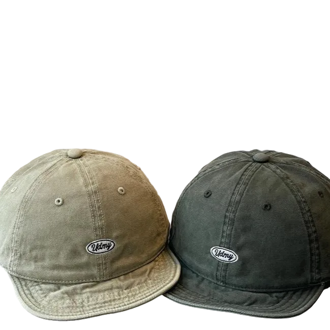 Gorra de béisbol de ala corta ajustable