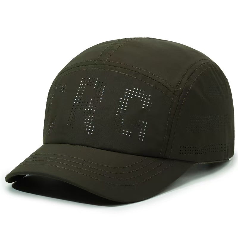 Gorra de béisbol de visera corta y secado rápido