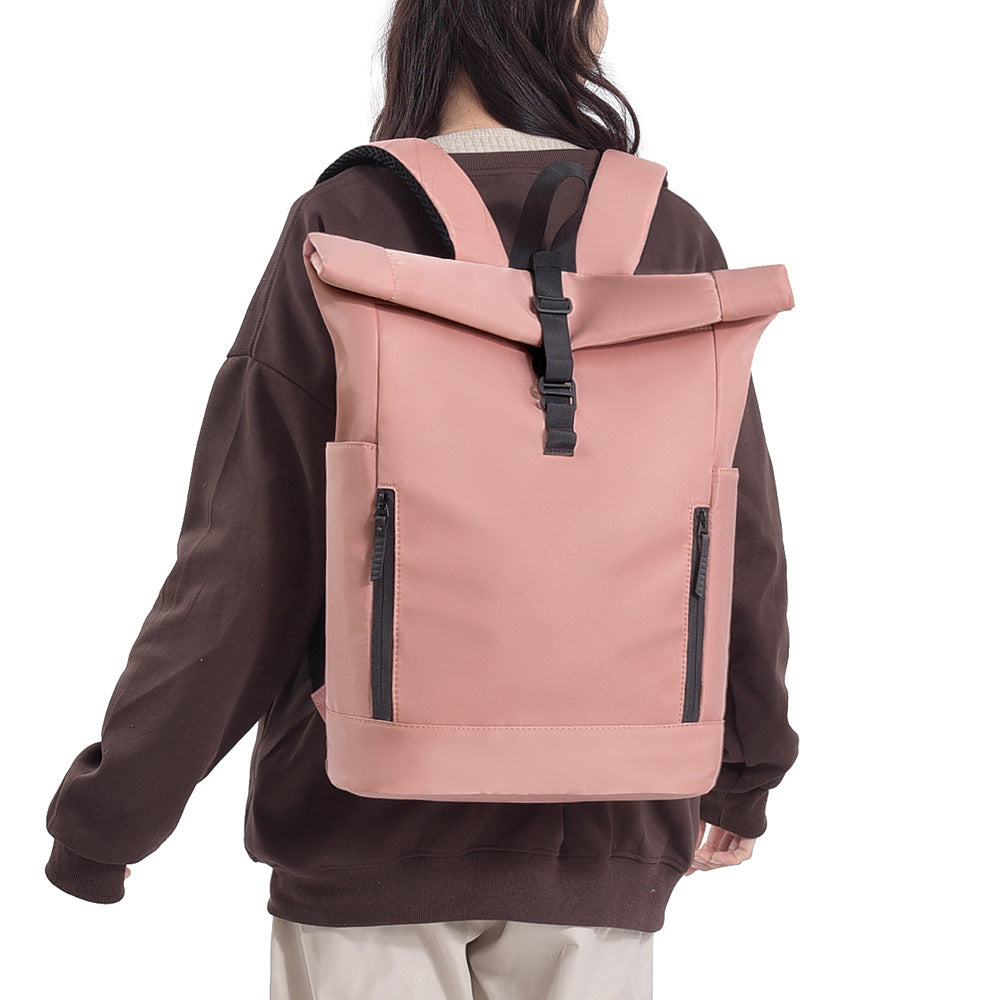Durable Oxford Cloth Unisex Laptop Backpack with Air Cushion Straps 20-35L