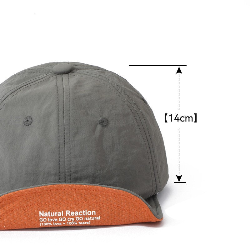 gorra estampada de visera corta