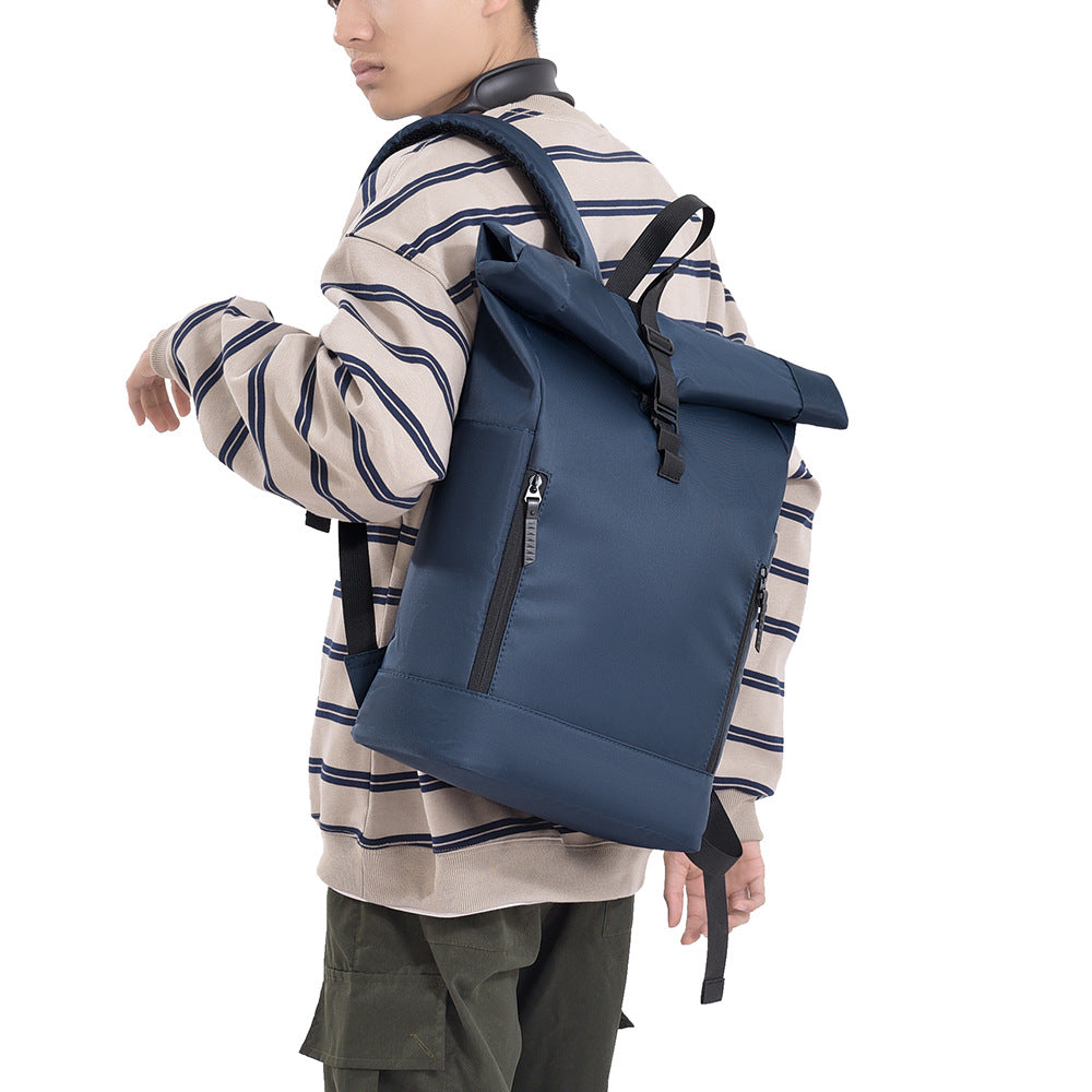 Durable Oxford Cloth Unisex Laptop Backpack with Air Cushion Straps 20-35L