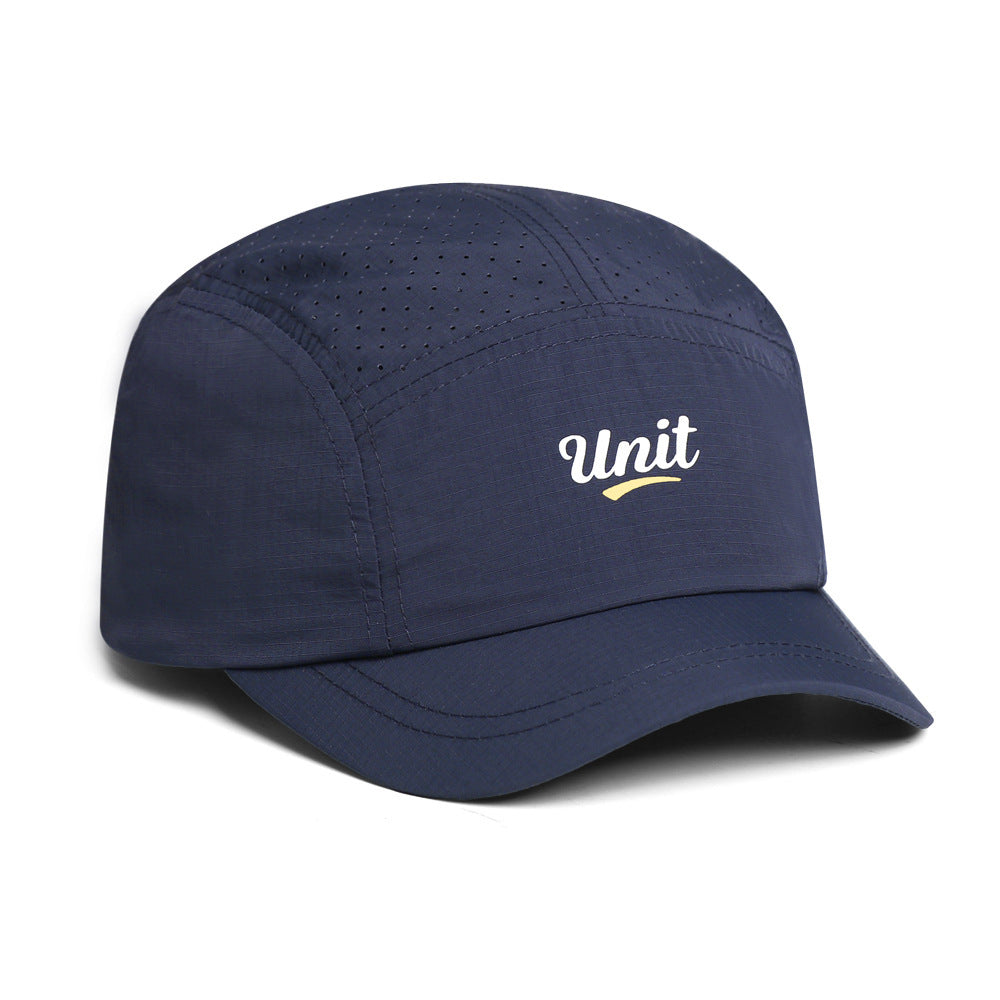 Gorra de béisbol de cinco paneles con malla y secado rápido para hombre