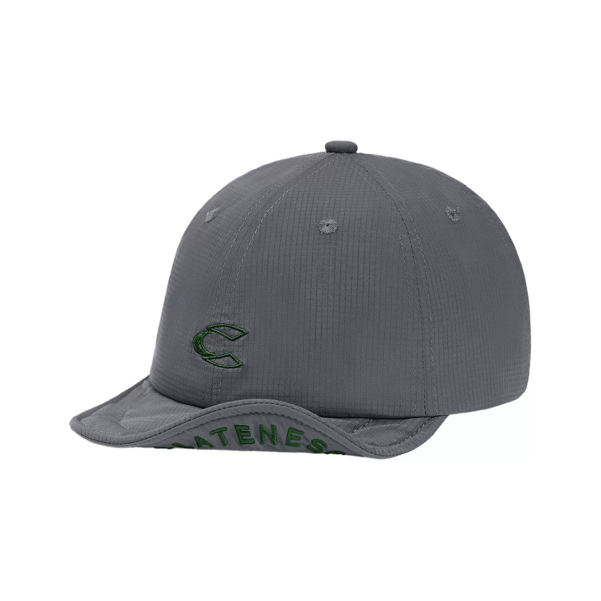 Washed Pure Cotton Baseball Cap With Embroidered Letter C