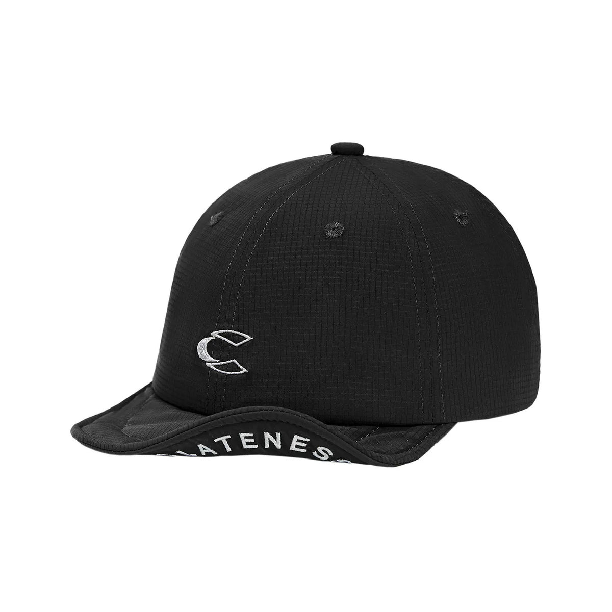 Washed Pure Cotton Baseball Cap With Embroidered Letter C