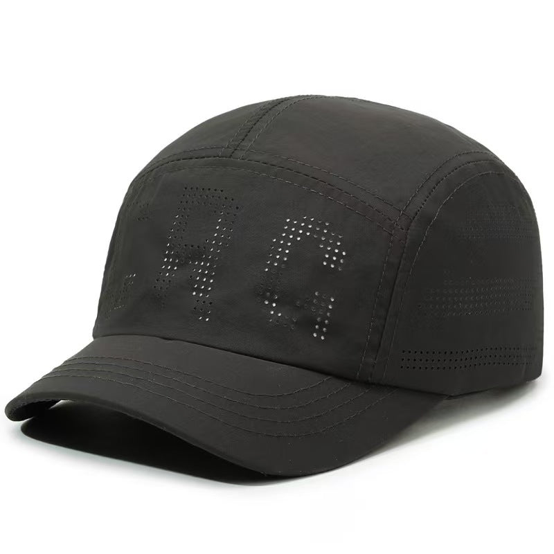 Gorra de béisbol de visera corta y secado rápido