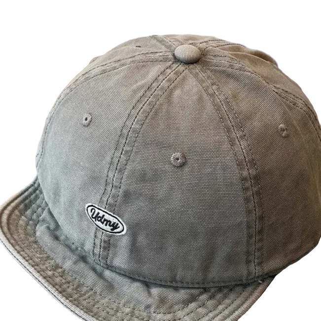 Gorra de béisbol de ala corta ajustable
