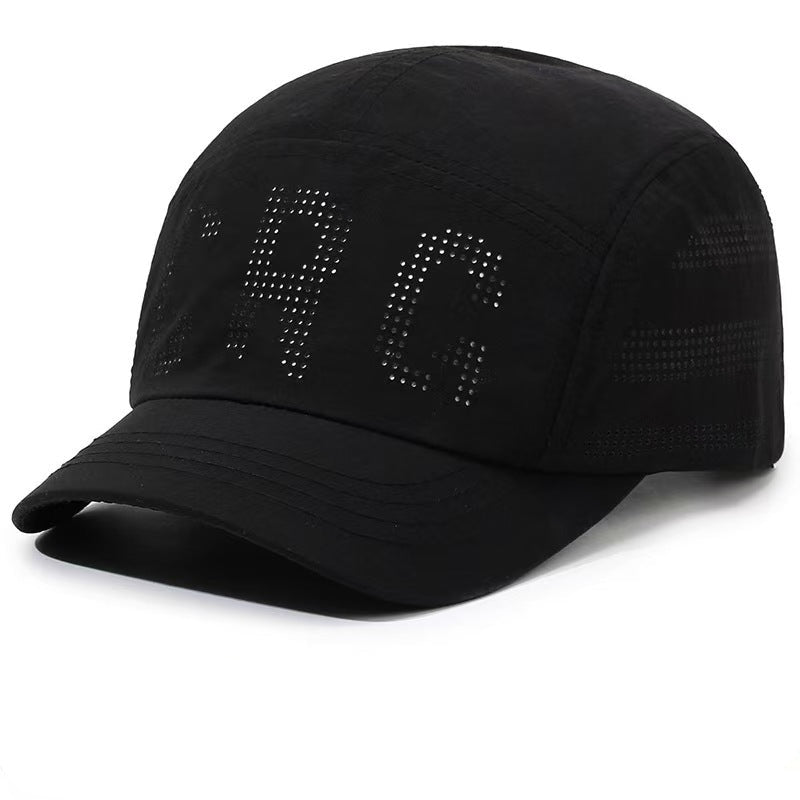 Gorra de béisbol de visera corta y secado rápido