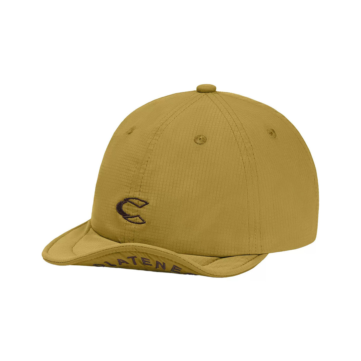 Washed Pure Cotton Baseball Cap With Embroidered Letter C