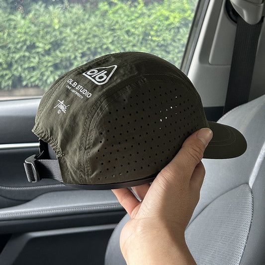 Unisex Lightweight Quick-Dry Mesh Breathable Short-Brimmed Baseball Cap